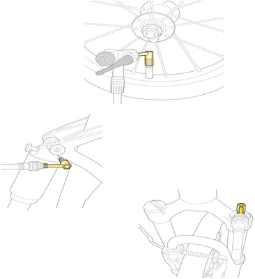 Topeak Pressure-Rite 小輪徑車用直角氣嘴轉接頭(美式嘴)